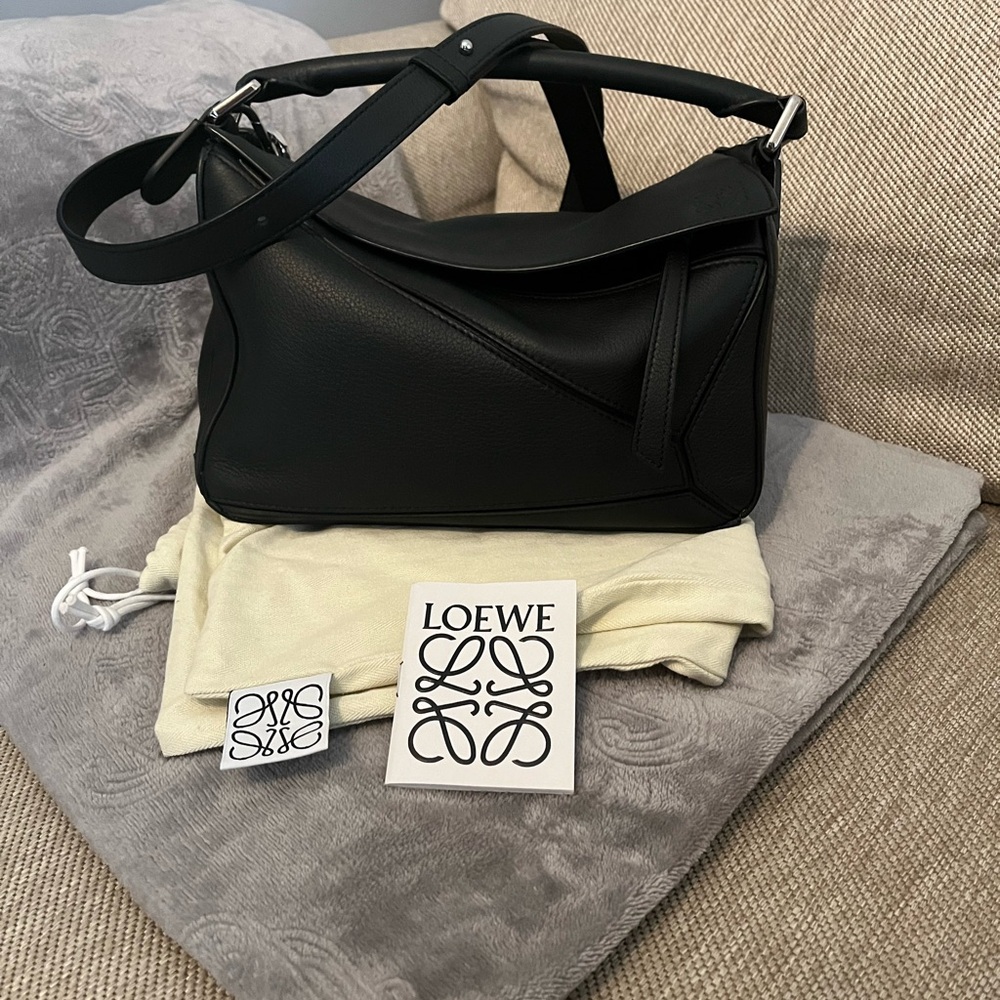 Loewe Black Small Puzzle Bag